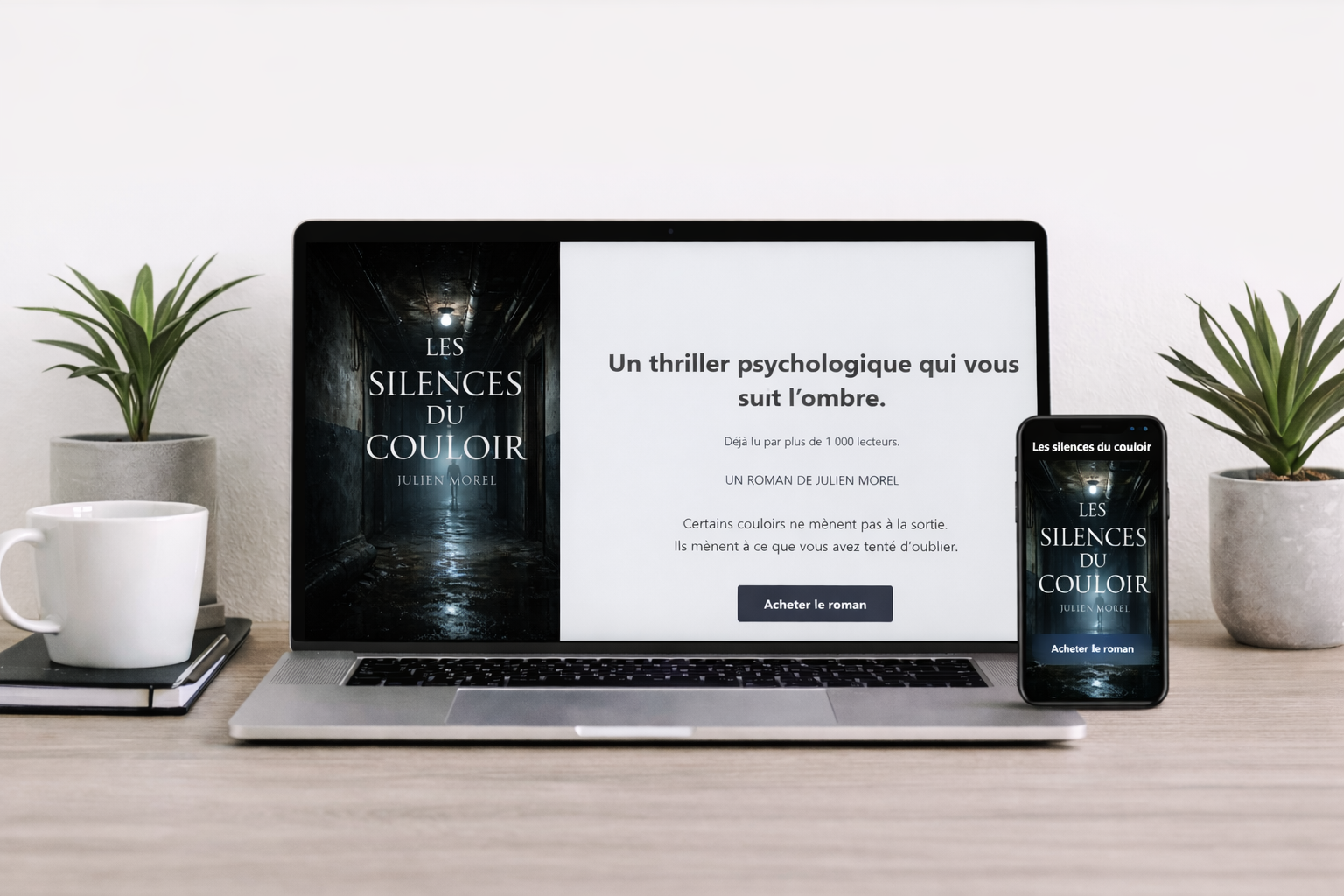 Exemple de site officiel d’auteur créé avec SiteAuteur